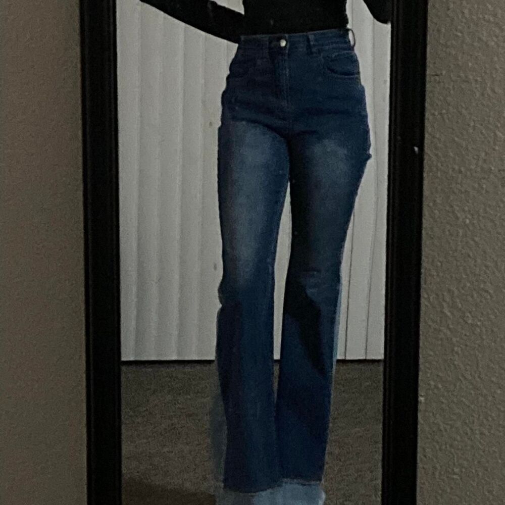 Women's Blue and Navy Jeans